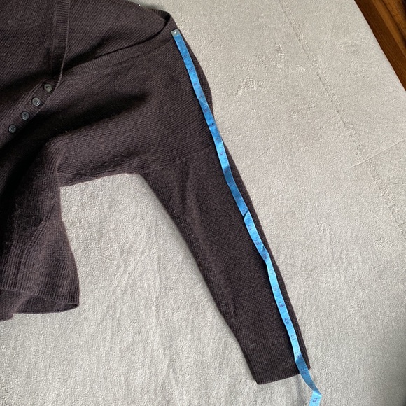 Madewell Brown Three-quarter Sleeve Sweater Alpaca Wool Blend Women's Size Small - Picture 11 of 12